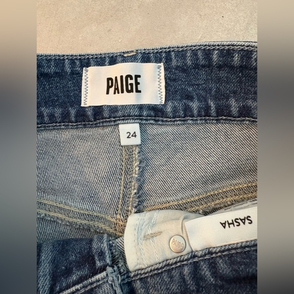 PAIGE NWT Light Blue Sasha Wide Leg Jeans - Picture 4 of 9